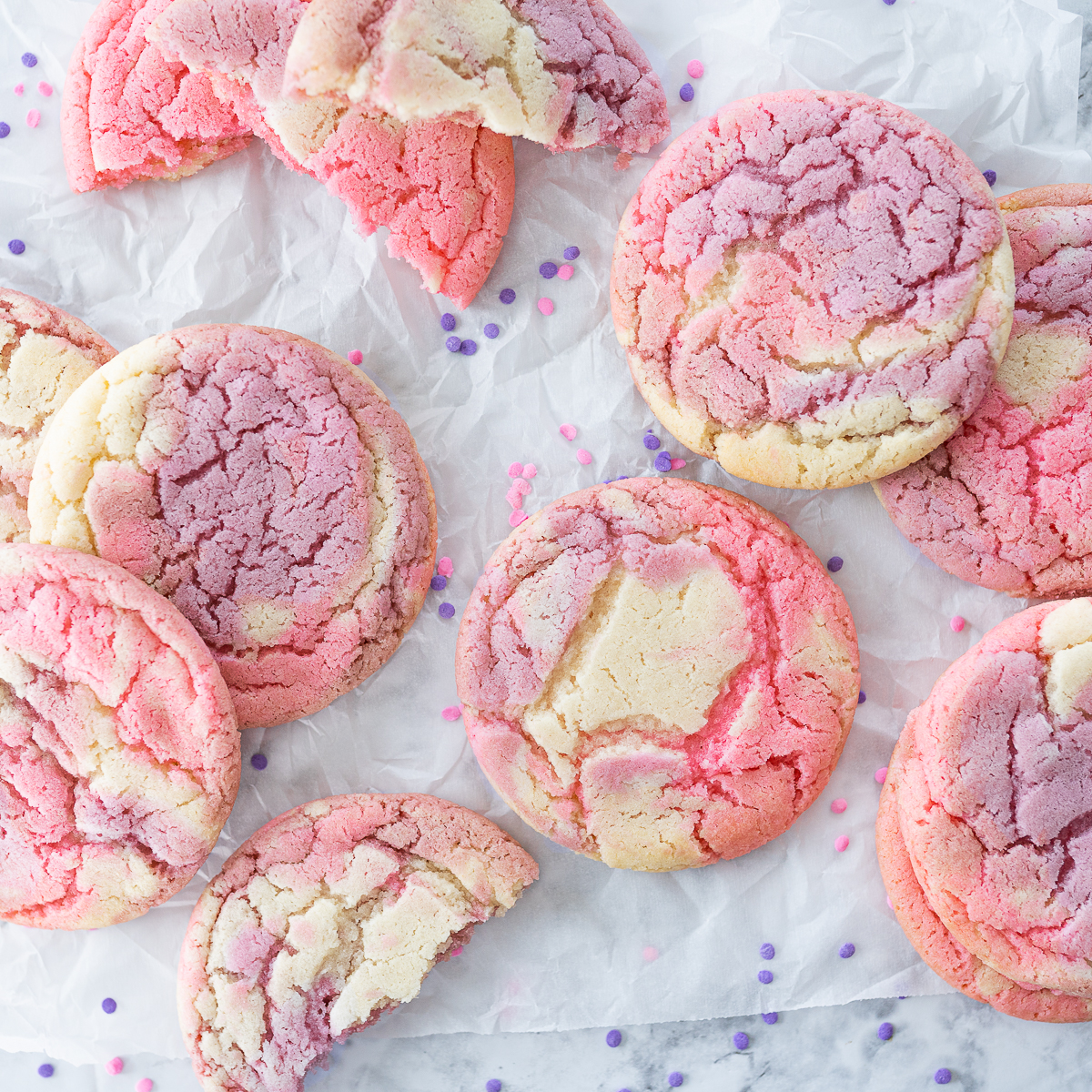 Valentine’s Tie Dye Cookies