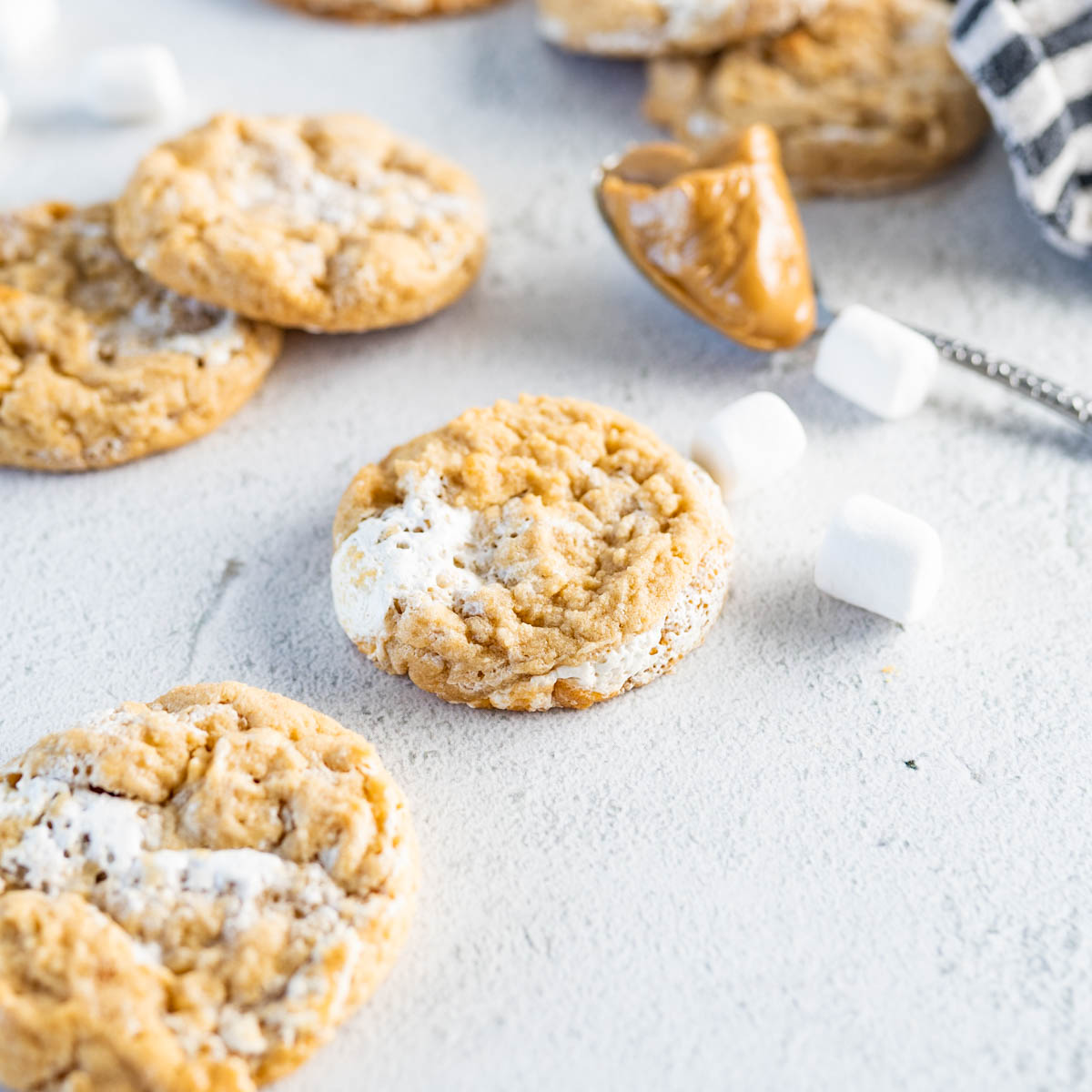 Fluffernutter Cookies Recipe (Peanut Butter Marshmallow Cookies)
