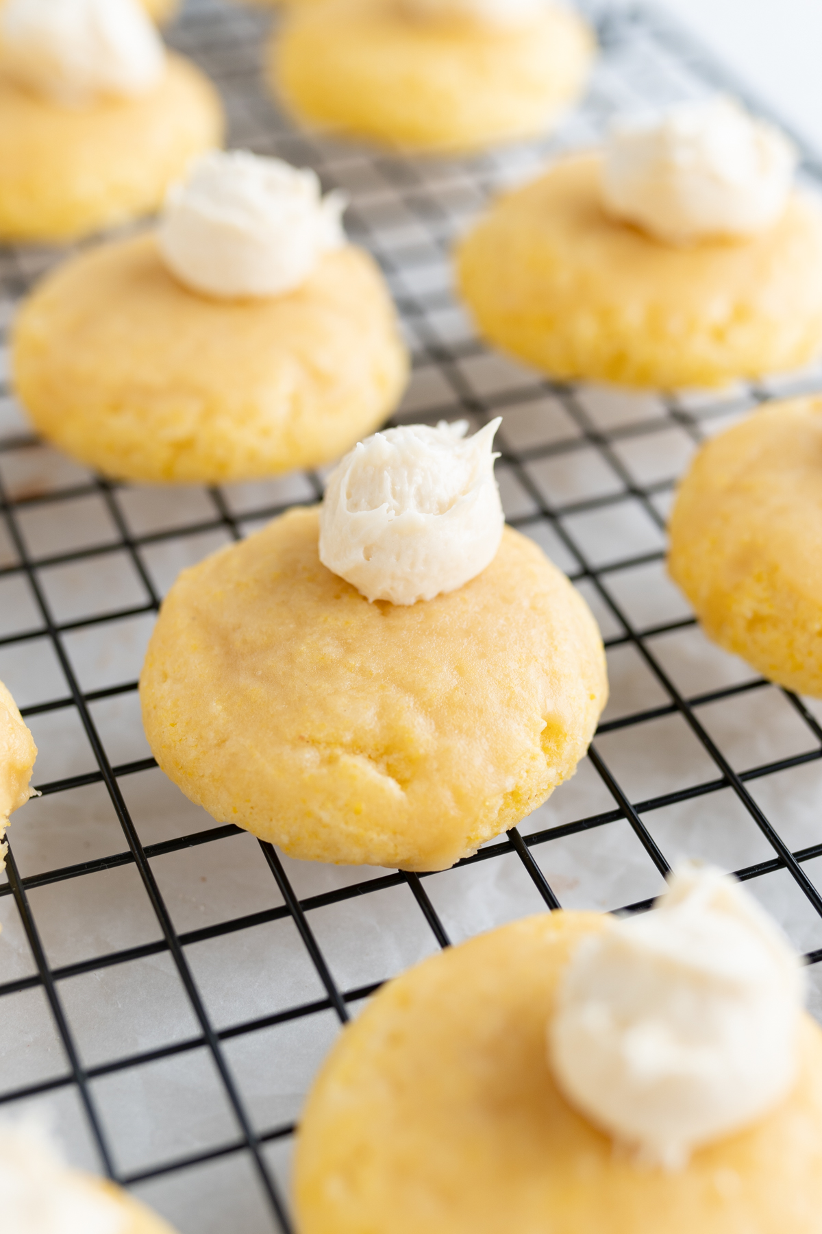 A single catering size dupe of the Crumbl cornbread cookie. 