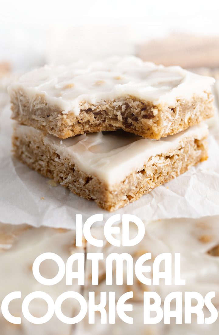 soft and chewy oatmeal cookie bars.