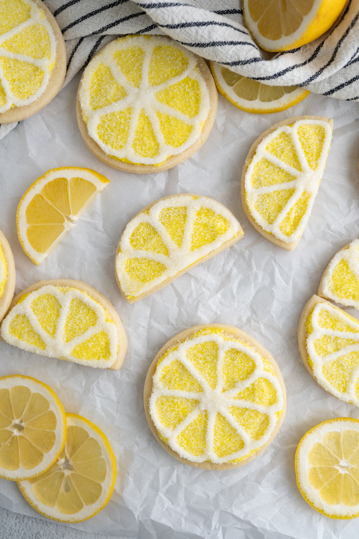 Lemon slice sugar cookies. 